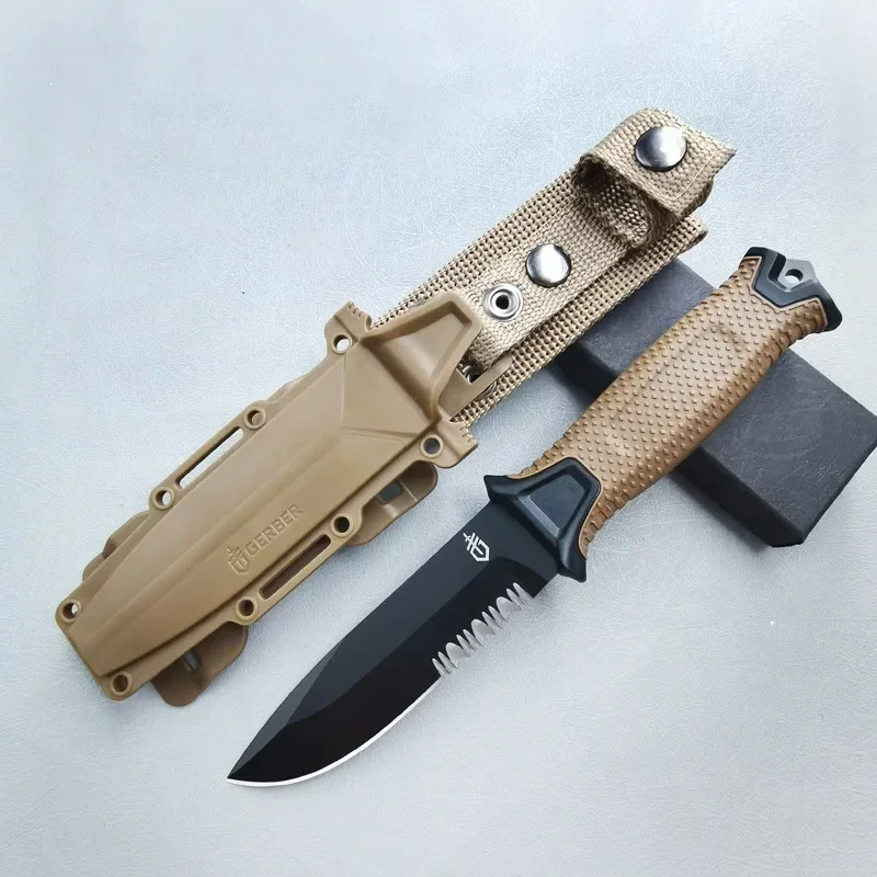 Bushcraft Knife Fixed - Couteau pliant d'extérieur multi-usage pour le
