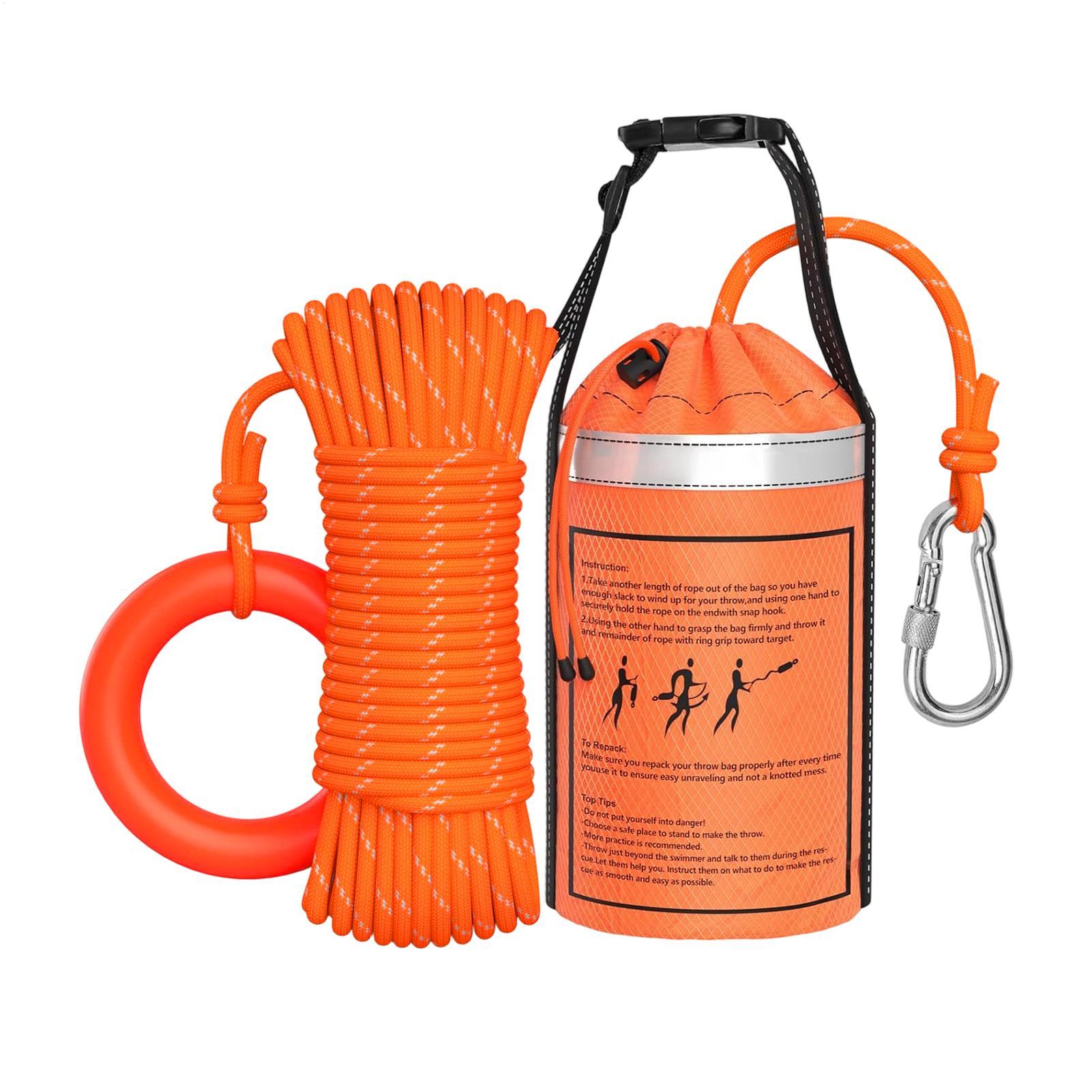 Rescue Rope Throw - Sac de sauvetage aquatique avec corde,
