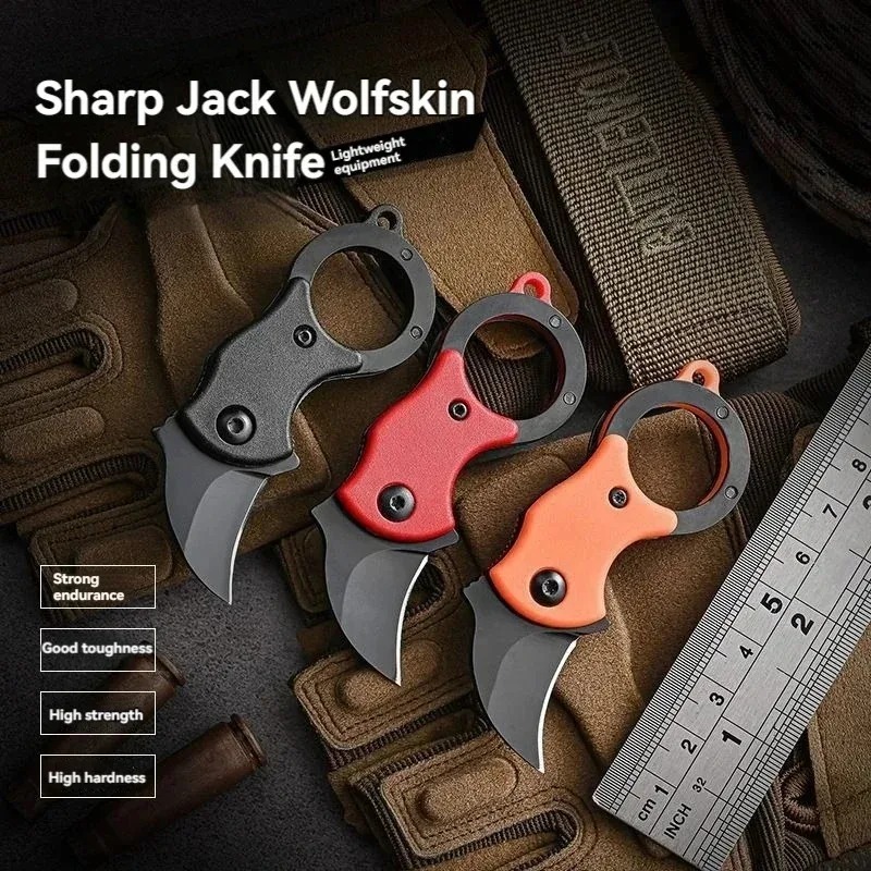 Bushcraft Knife Fixed - Mini couteau de poche porte-clés en