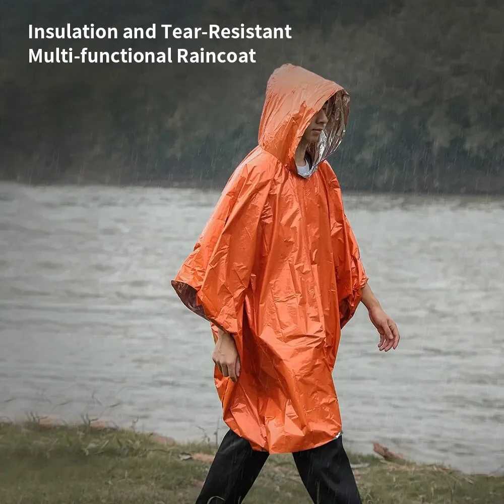 Emergency Poncho Rain - Poncho imperméable d'urgence, couverture imperméable, équipement