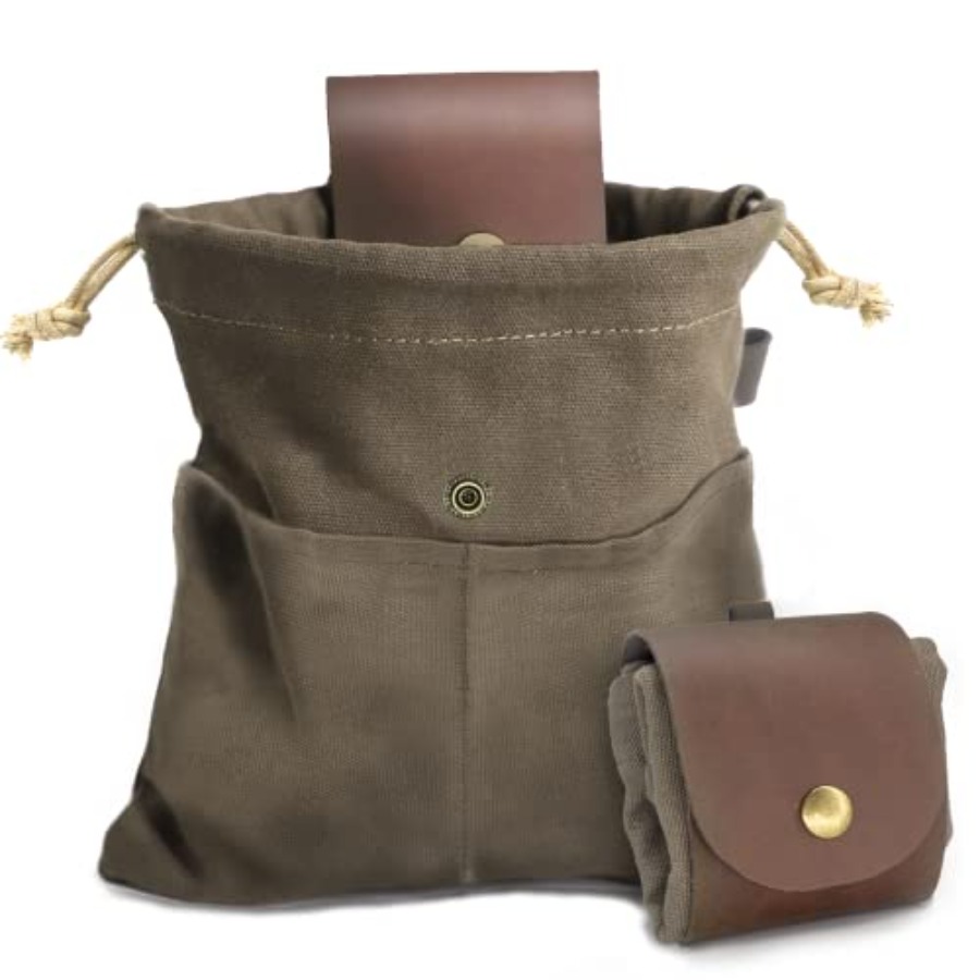 Water Bag Collapsible - Sac de Forageage Pliable en Cuir