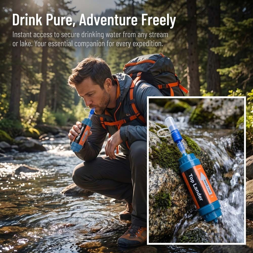 Mini Paille Filtrante Purifica - Water Purification Straw avis et prix