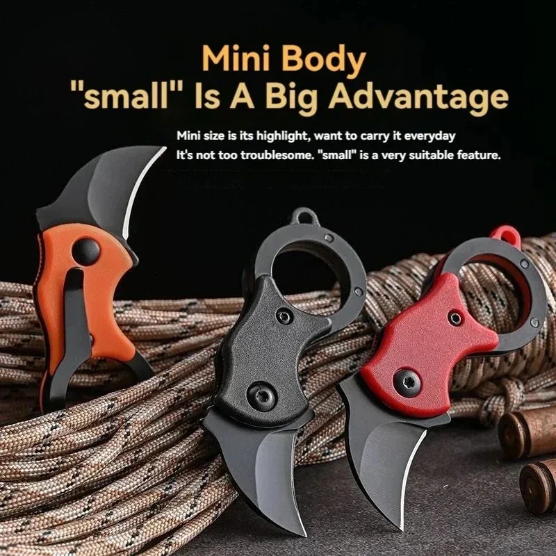 Mini couteau de poche porte-cl - Bushcraft Knife Fixed avis et prix