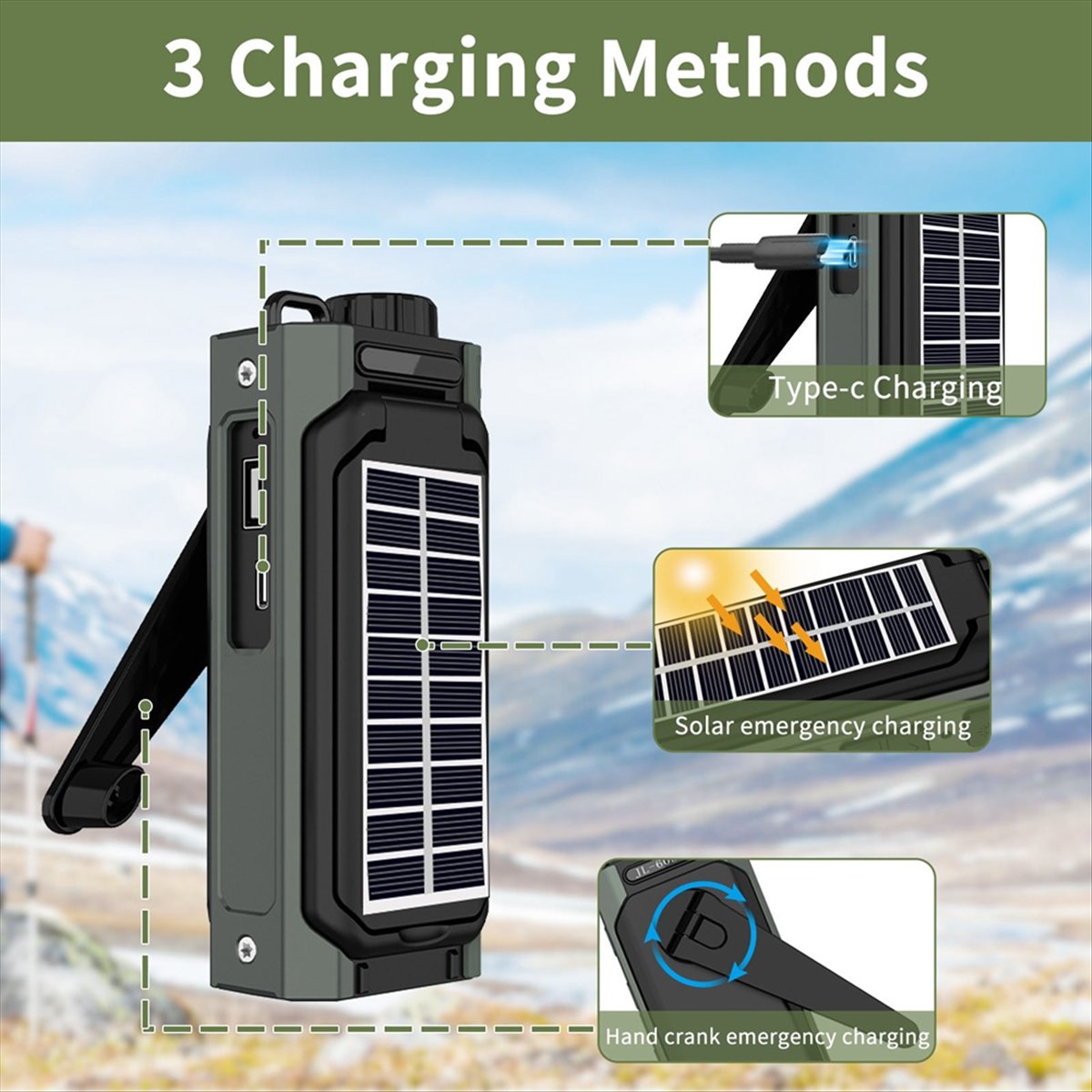 Radio solaire portable A26Z, r - Solar Emergency Charger avis et prix