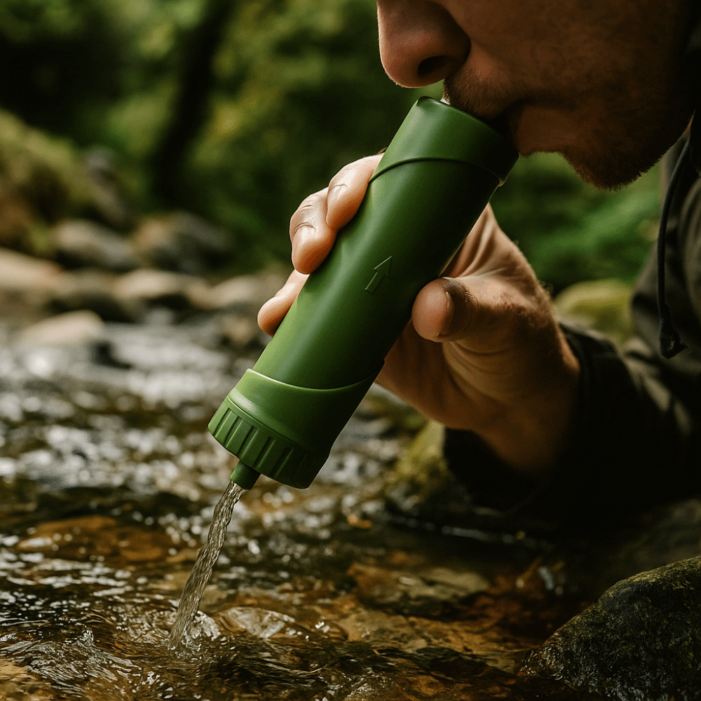 Paille filtrante à eau ABS pou - Water Purification Straw avis et prix