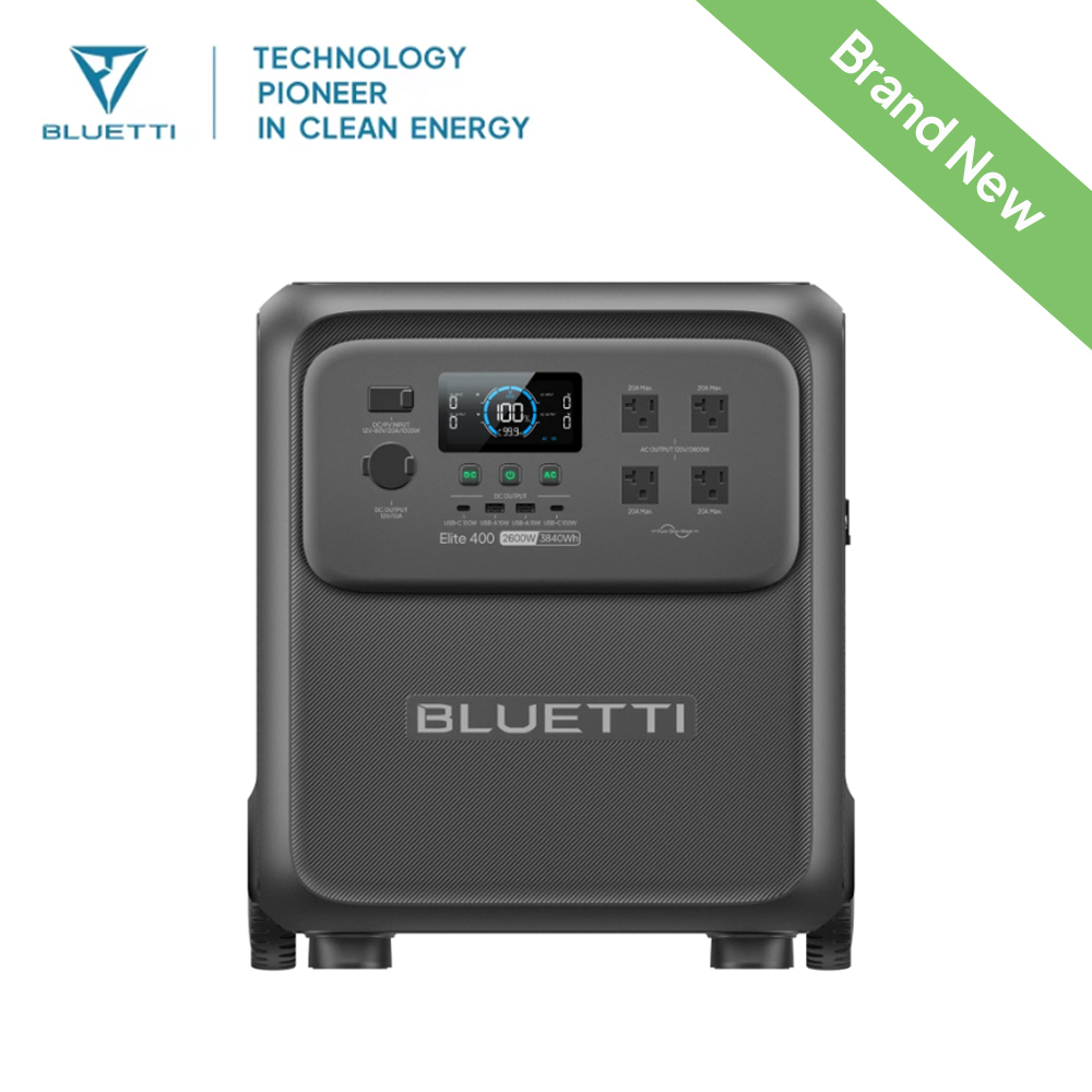 BLUETTI Elite 400 2600W 3840Wh - Solar Emergency Charger avis et prix