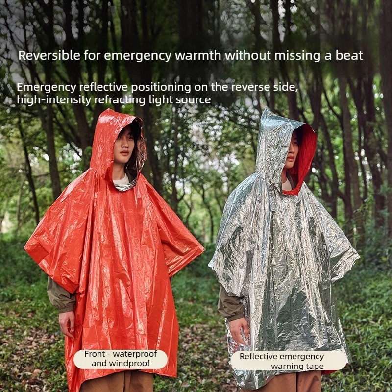 Poncho de pluie d'urgence, cou - Emergency Poncho Rain avis et prix