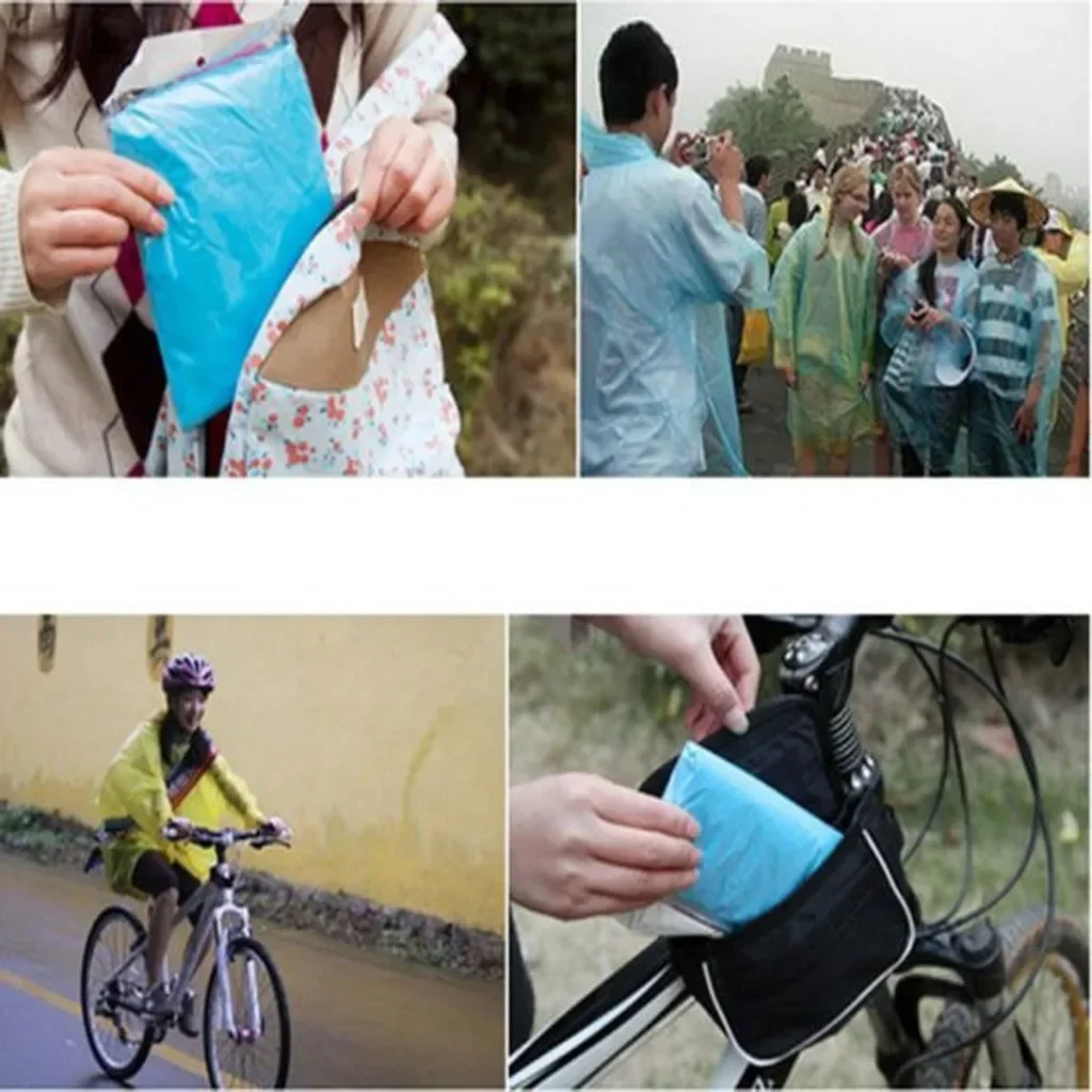 5/10PC imperméable jetable Adu - Emergency Poncho Rain avis et prix