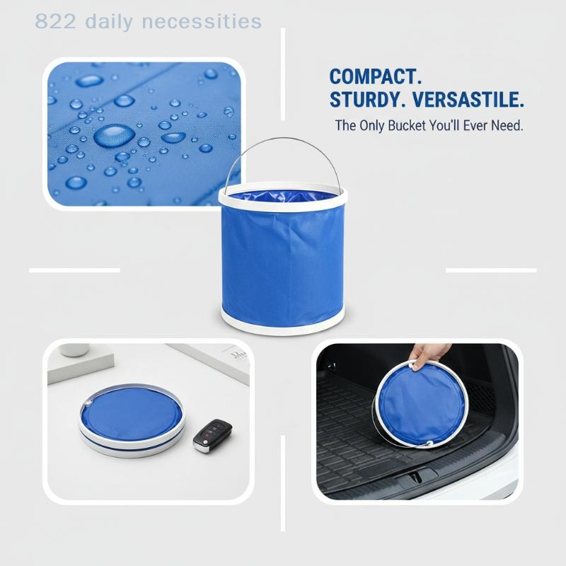 Seau pliable pour voiture 9L 1 - Water Bag Collapsible avis et prix